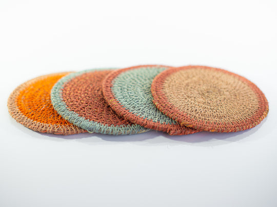 Hand-Woven Seagrass Coasters
