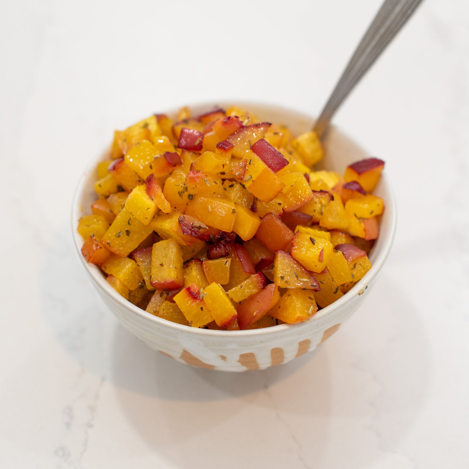 Roasted Herb Peach Salsa