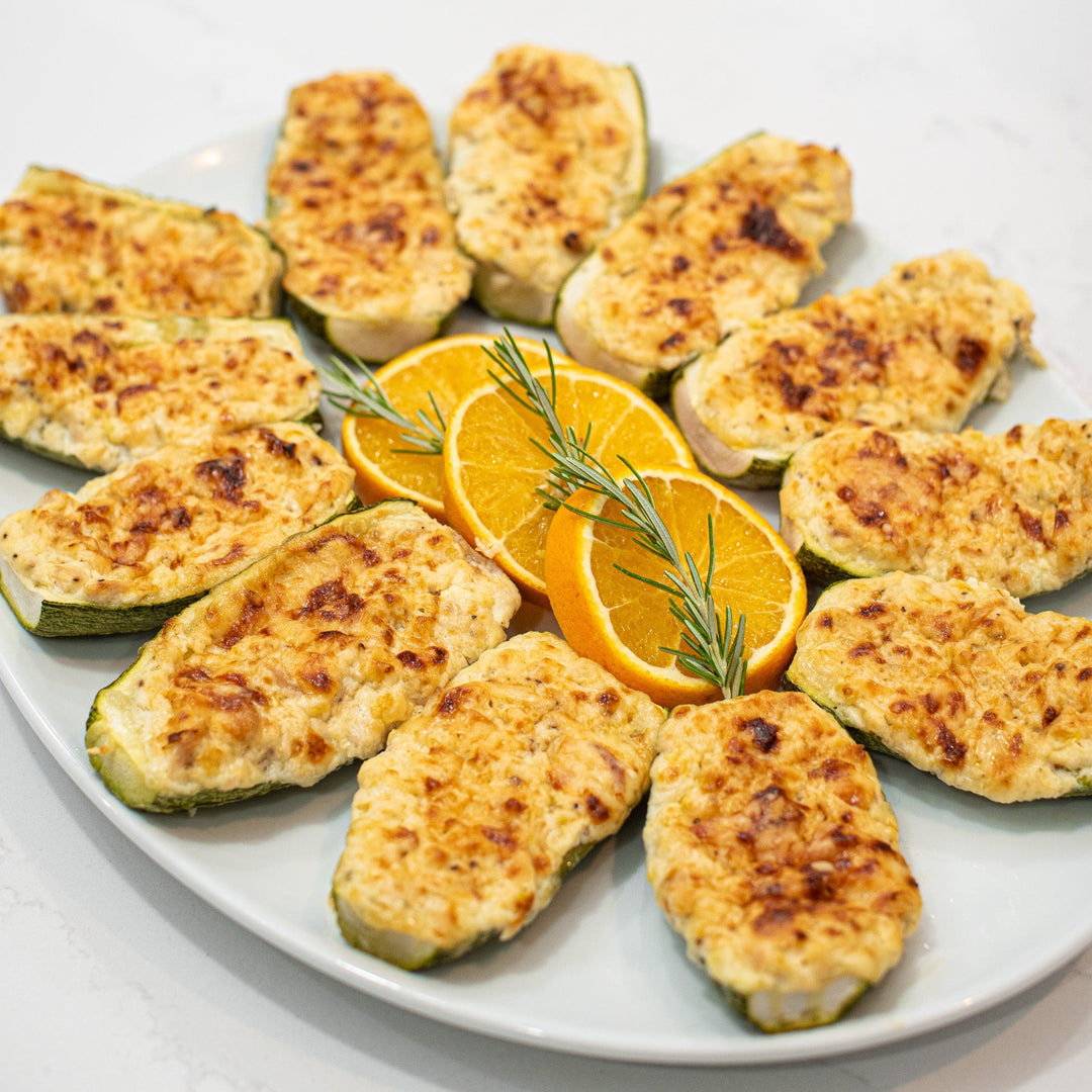 Ricotta and Tuna Stuffed Zucchini