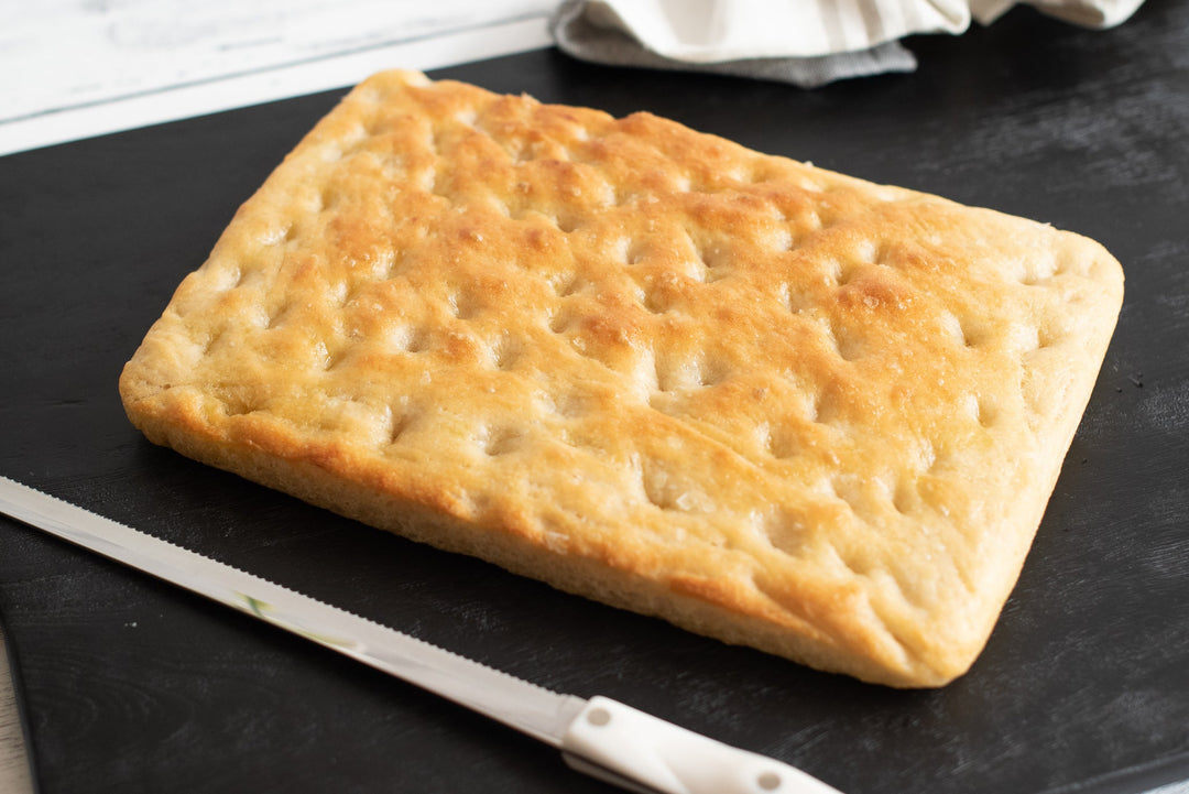 Stella's Focaccia with bonus recipe Stella's Buttermilk Chicken with Rucola Spread)