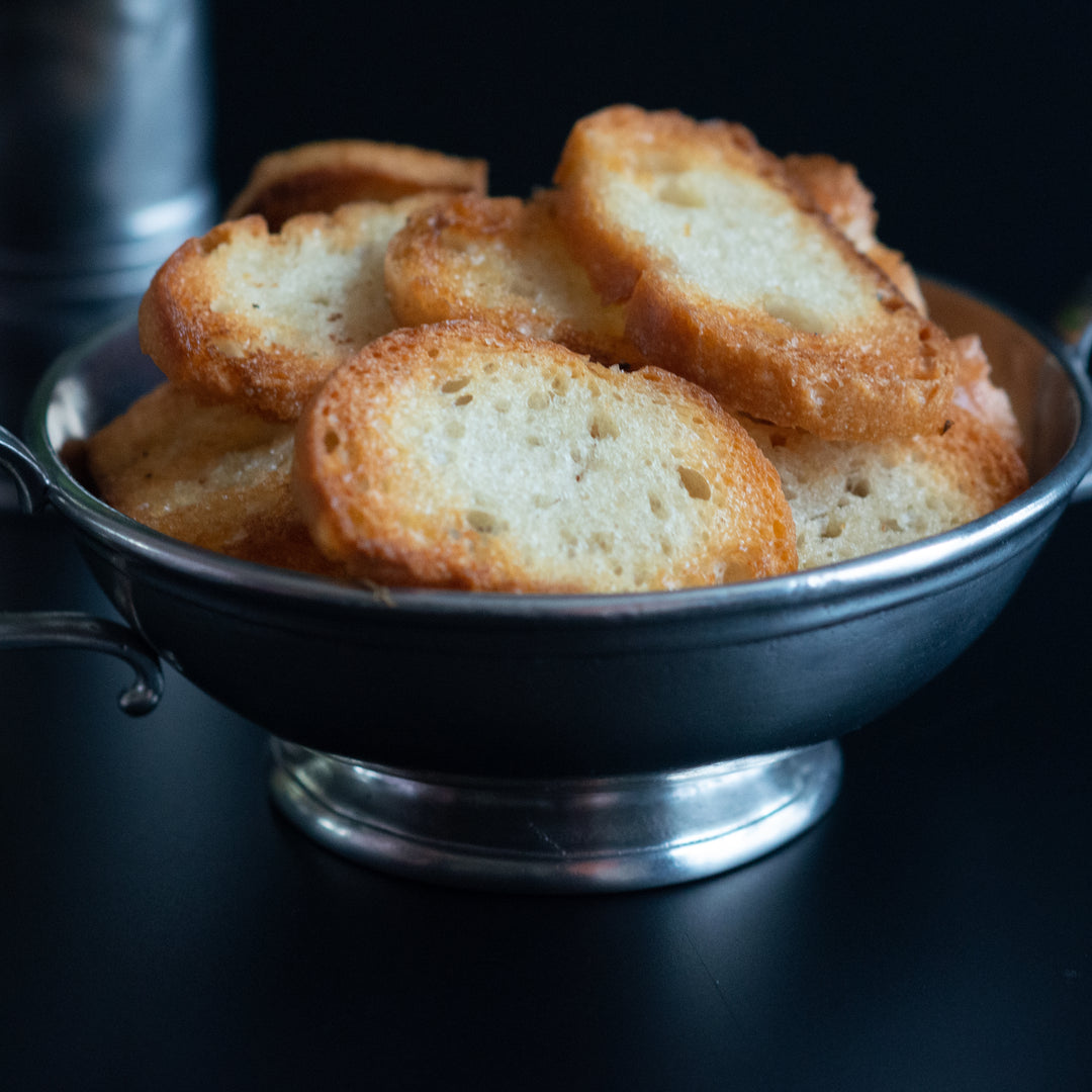 Lemon Garlic Crostini