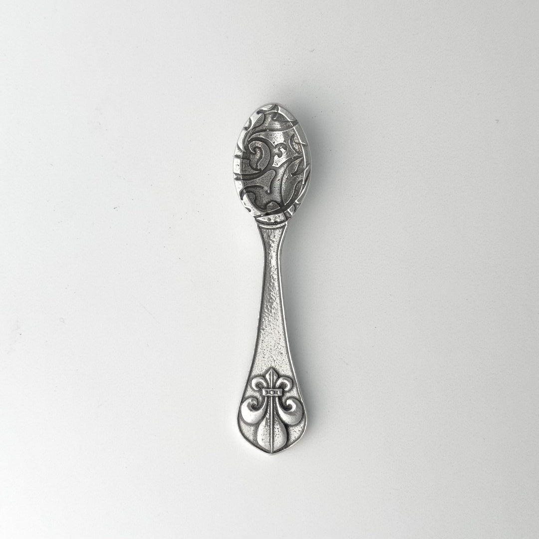 Fleur-de-lis Pewter Spoon