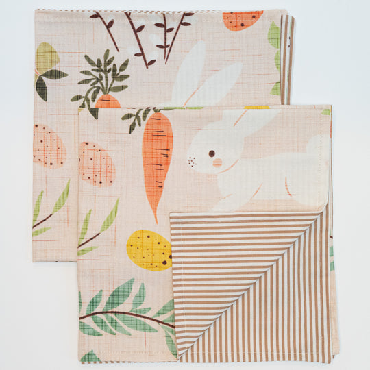 Easter Bunny & Spring Flowers Napkins/Liners