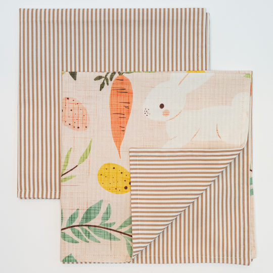 Easter Bunny & Spring Flowers Napkins/Liners