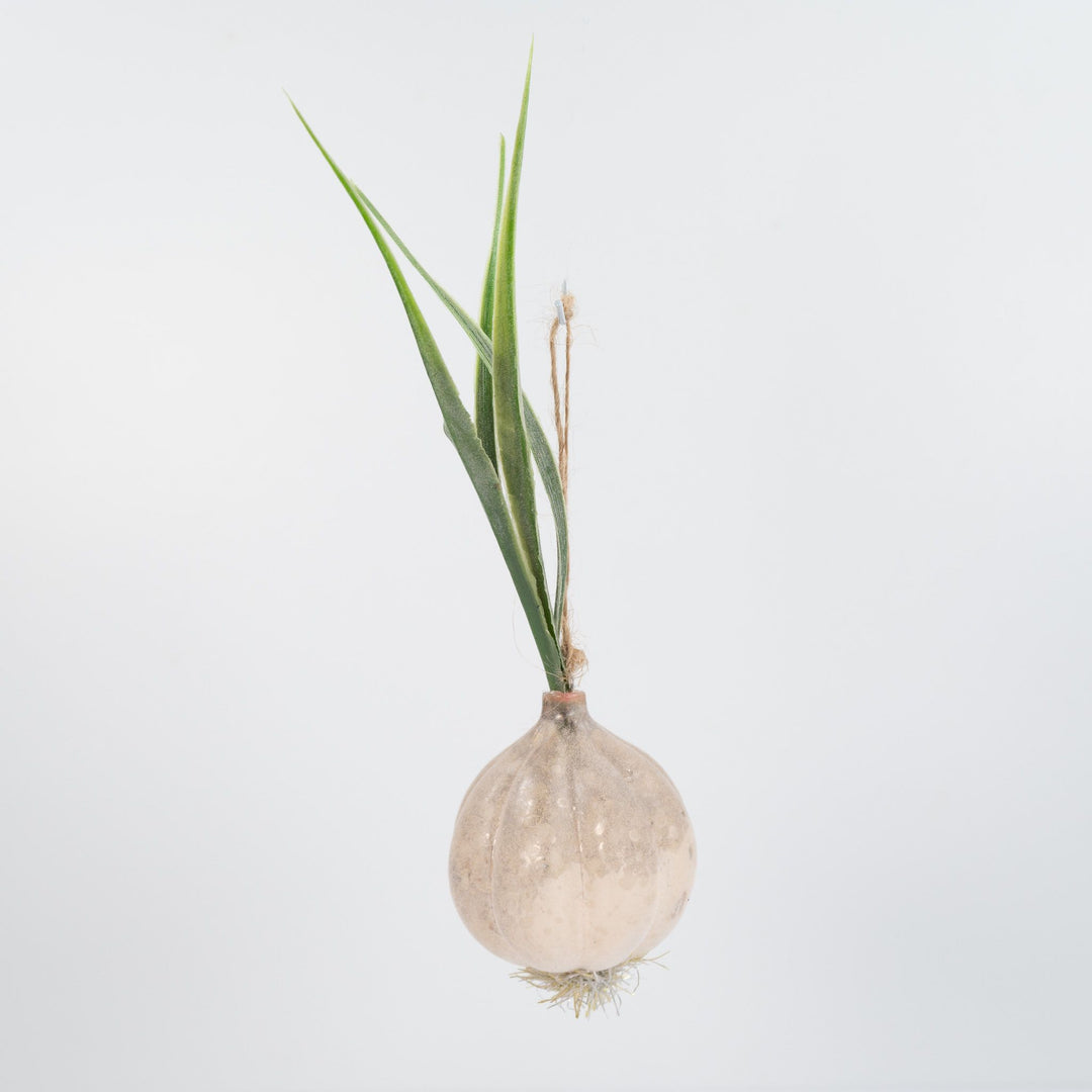 Hand Painted Glass Garlic Bulb Ornament