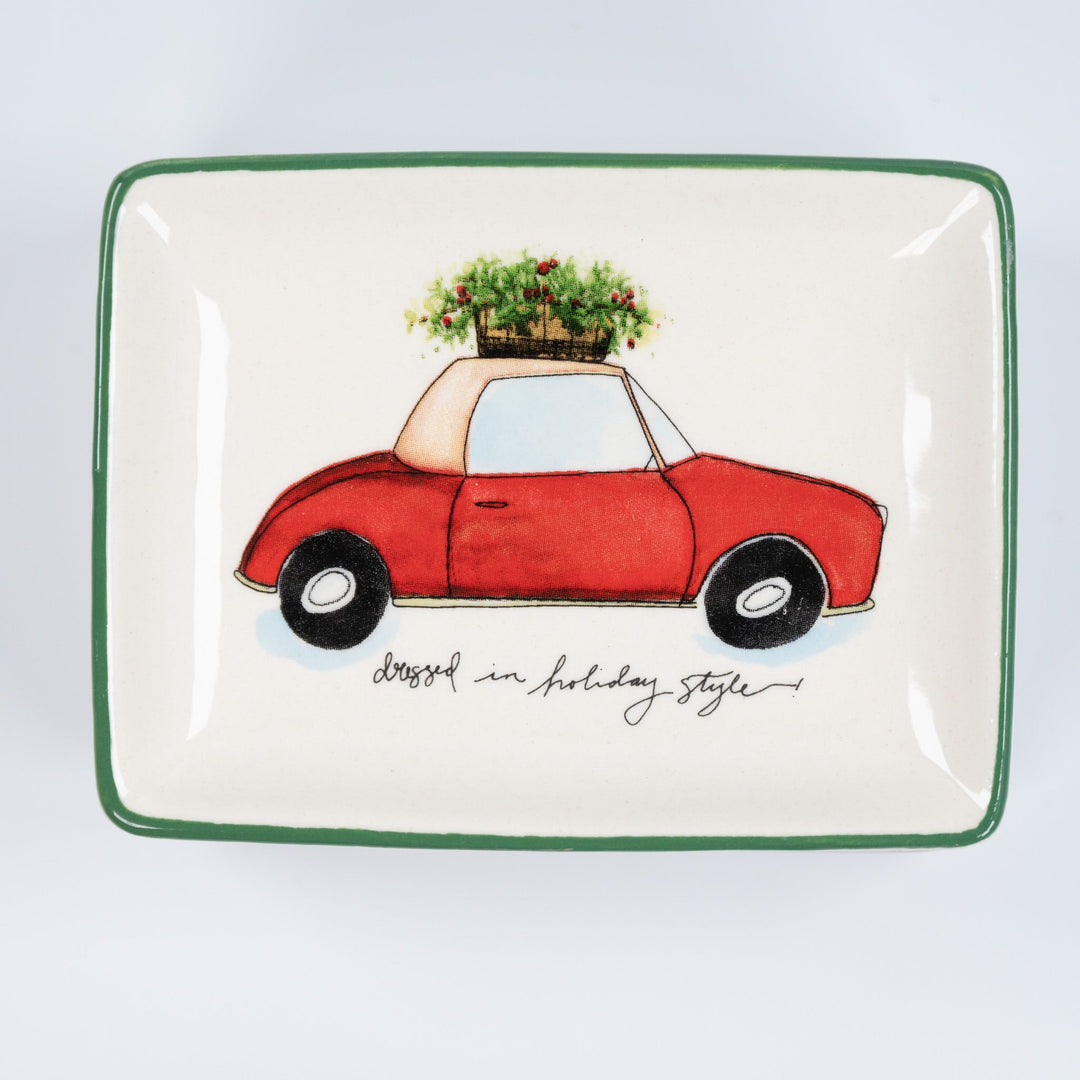 Holiday Plates with Vehicles lo