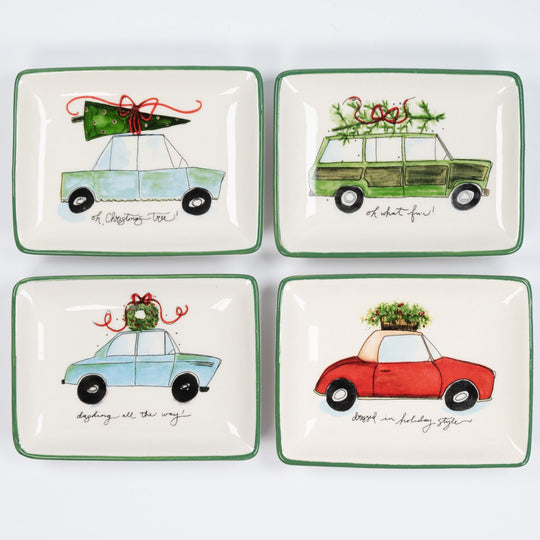 Holiday Plates with Vehicles