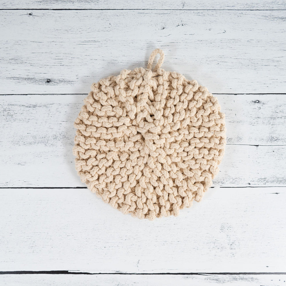 Round Cotton Crocheted Pot Holder