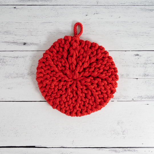 Round Cotton Crocheted Pot Holder