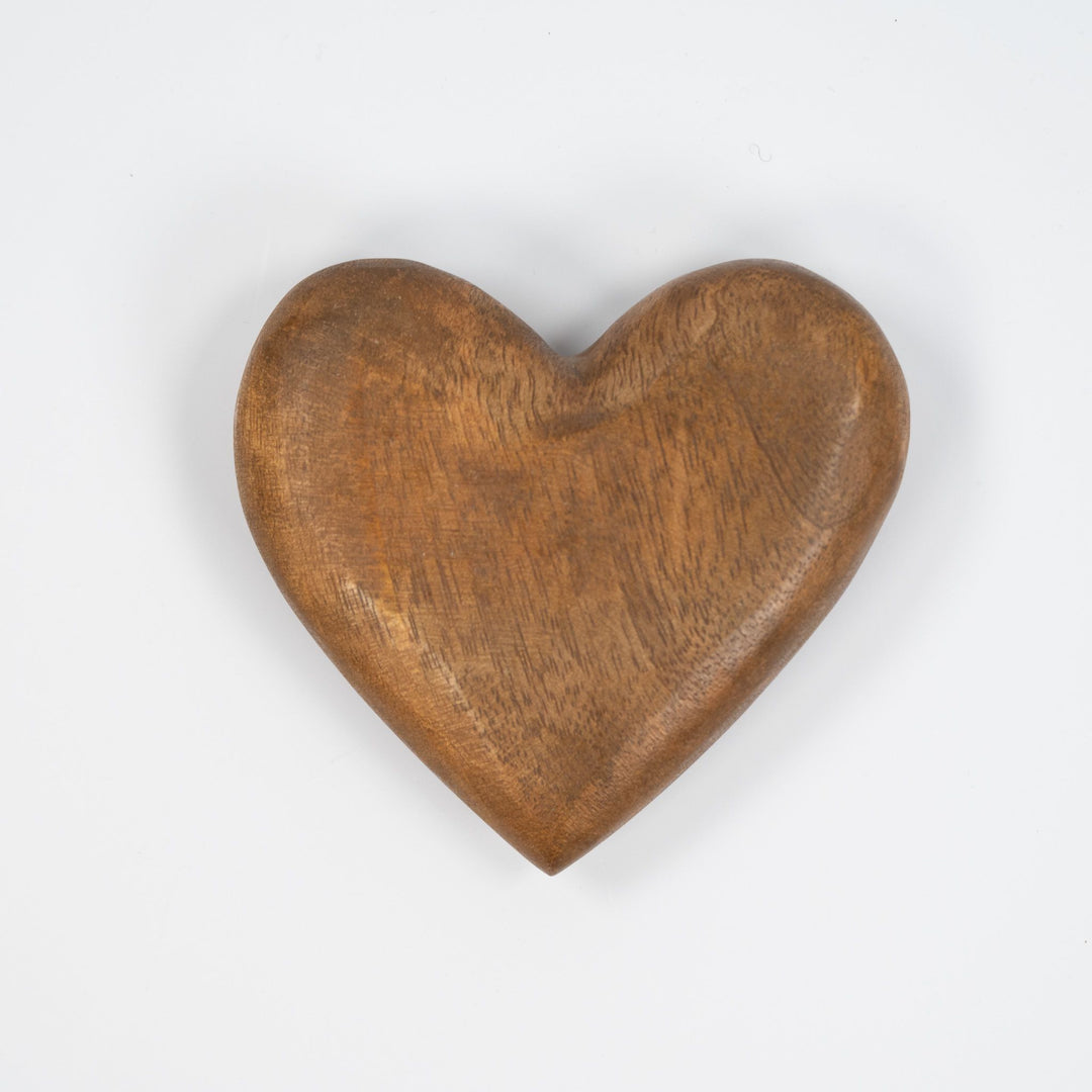 Hand Carved Wooden Heart