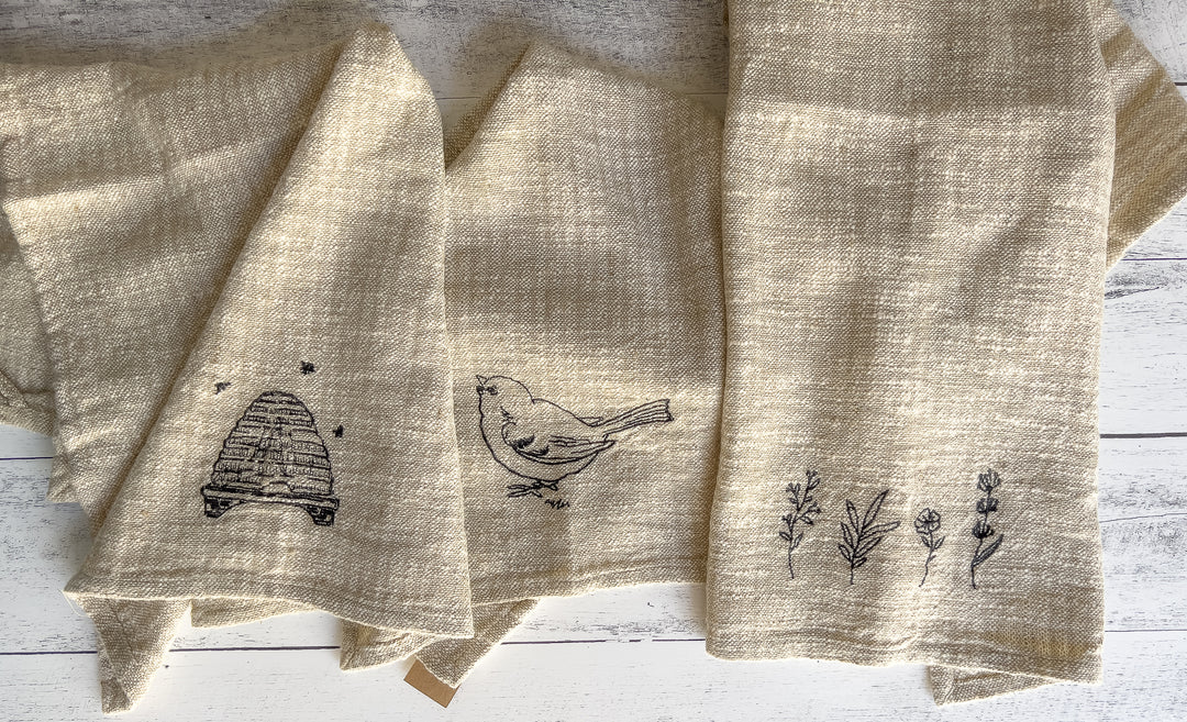 Cotton Kitchen Towels - All Cotton and Linen